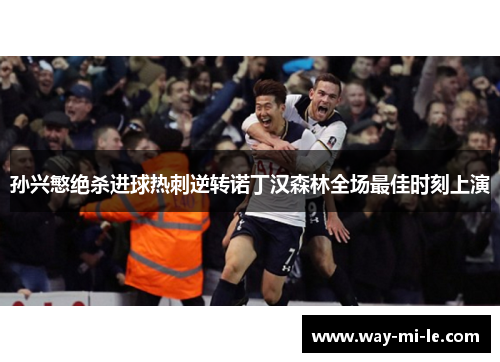 孙兴慜绝杀进球热刺逆转诺丁汉森林全场最佳时刻上演